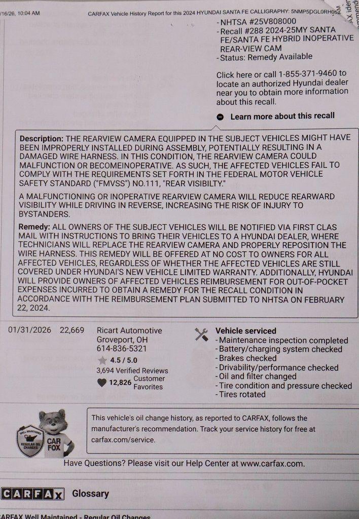 2024 Hyundai SANTA FE Calligraphy