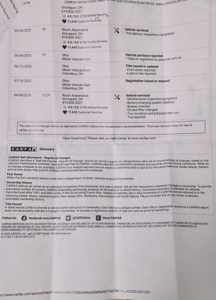 2025 Hyundai ELANTRA SE