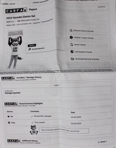 2024 Hyundai ELANTRA SEL