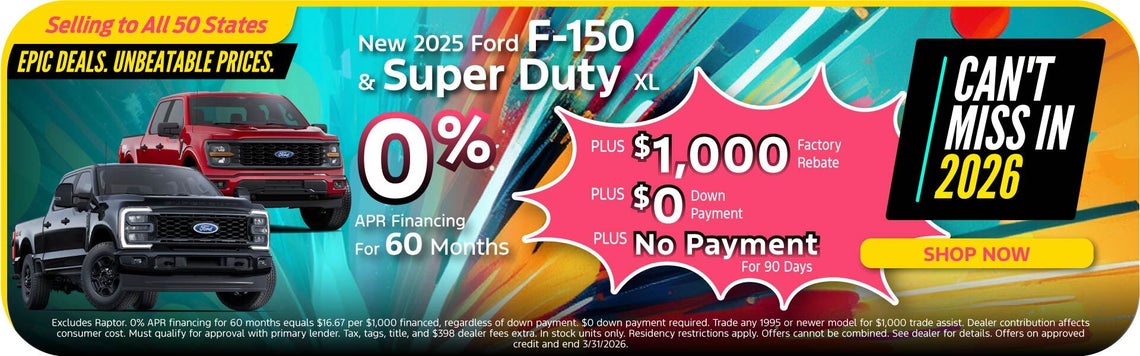 New 2025 Ford F-Series Offer at Ricart Automotive Group in Groveport #STATE!