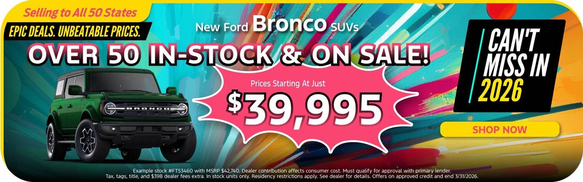 New Ford Bronco SUVs at Ricart Automotive Group in Groveport #STATE!