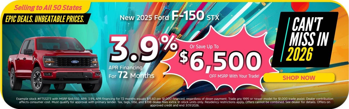 New 2025 Ford F-Series Offer at Ricart Automotive Group in Groveport #STATE!