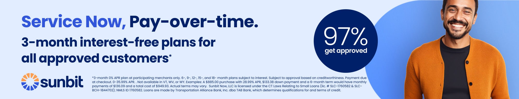 Service Now. Pay Over Time at Ricart Service